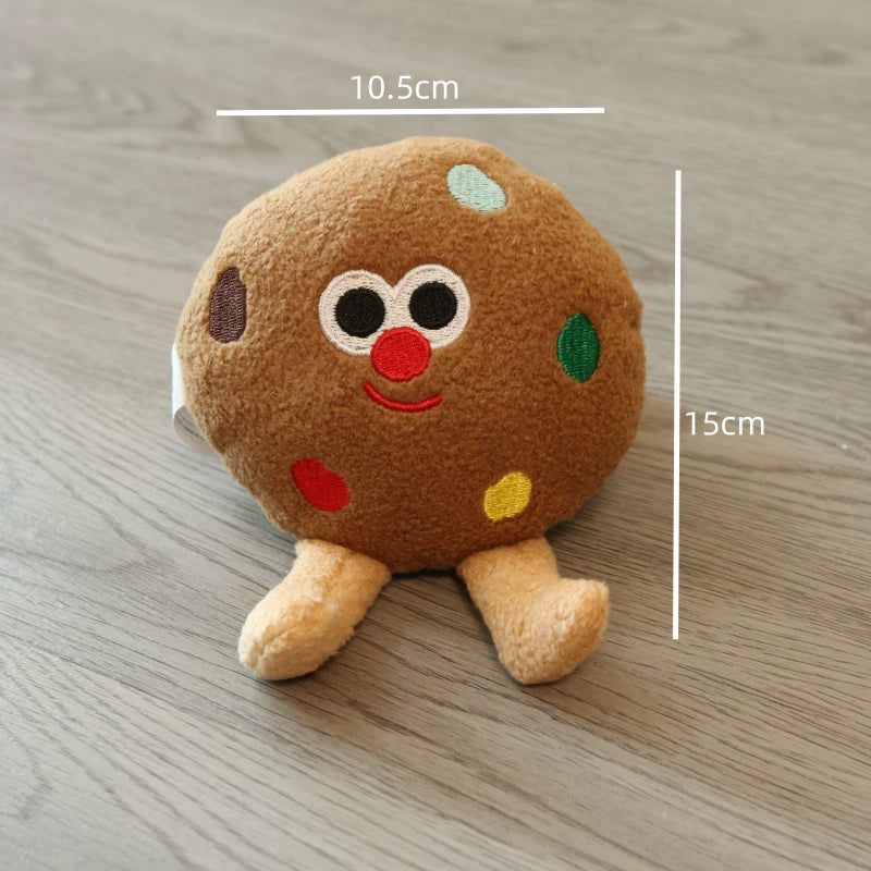 Pomdsds | Bread-Inspired Plush Puppy Toys with Gentle Sound, Everyday Interactive Play for Small Dogs