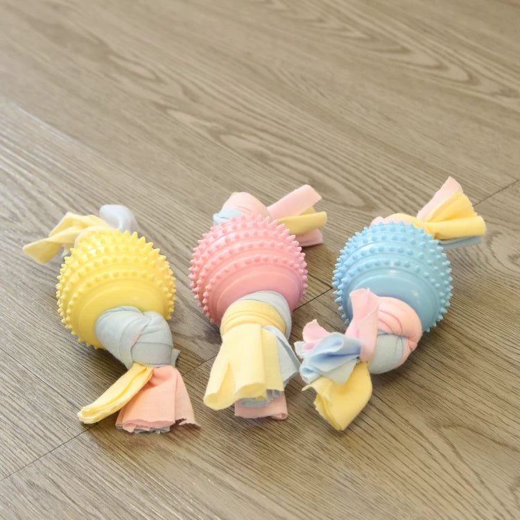 Pomdsds | TPR and Cotton Knot Pet Toy for Small Dogs for Everyday Play