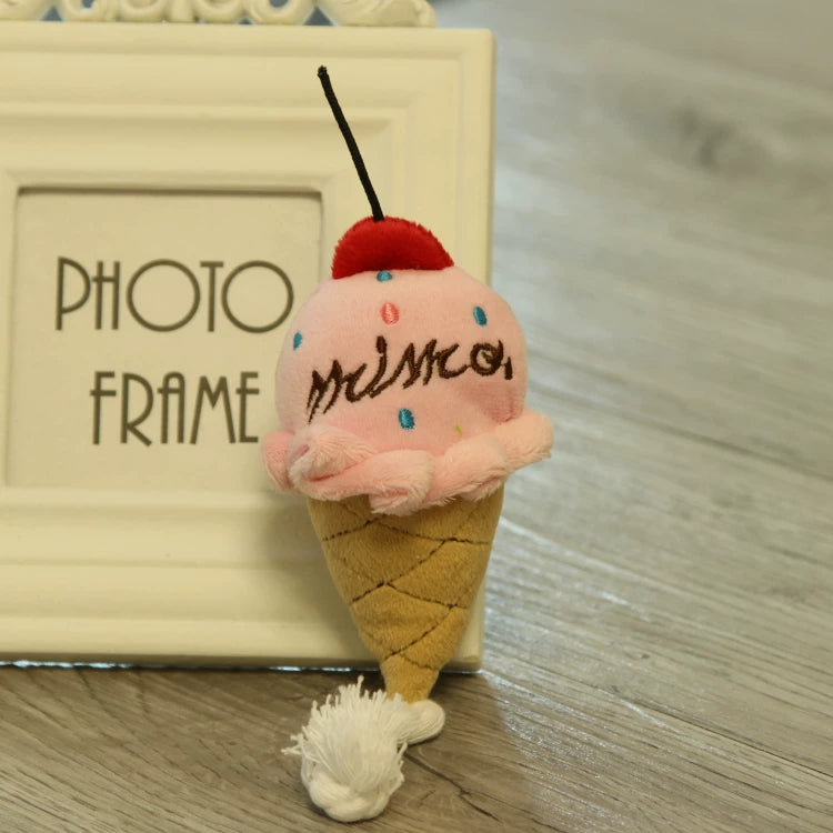 Pomdsds | Plush Fruit & Vegetable–Style Puppy Toy with Gentle Sound, Everyday Play for Small Dogs