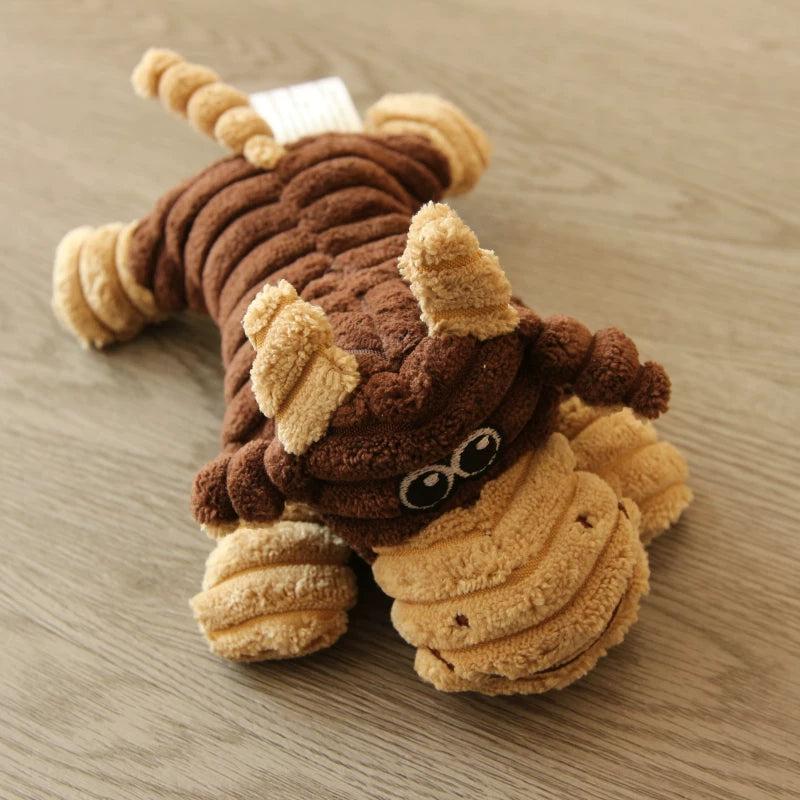Pomdsds | Plush Dog Toy with Gentle Sound, Everyday Interactive Play for Small to Medium Dogs