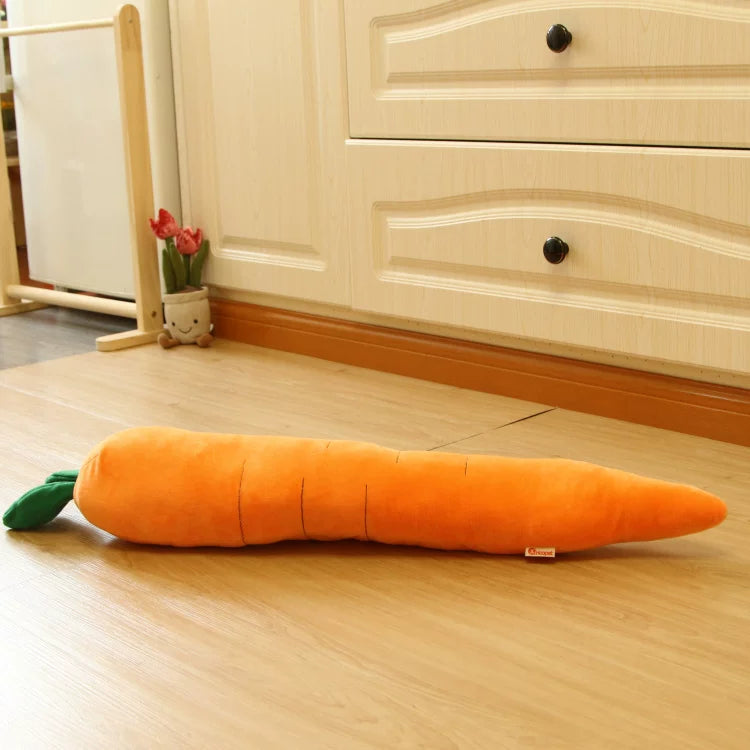 Pomdsds | Carrot-Shaped Plush Dog Toy with Gentle Sound, Everyday Interactive Play for Small to Medium Dogs