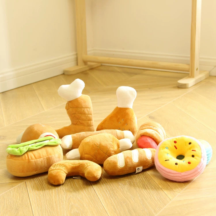 Pomdsds | Afternoon Tea–Inspired Plush Pet Toy Set for Small Dogs
