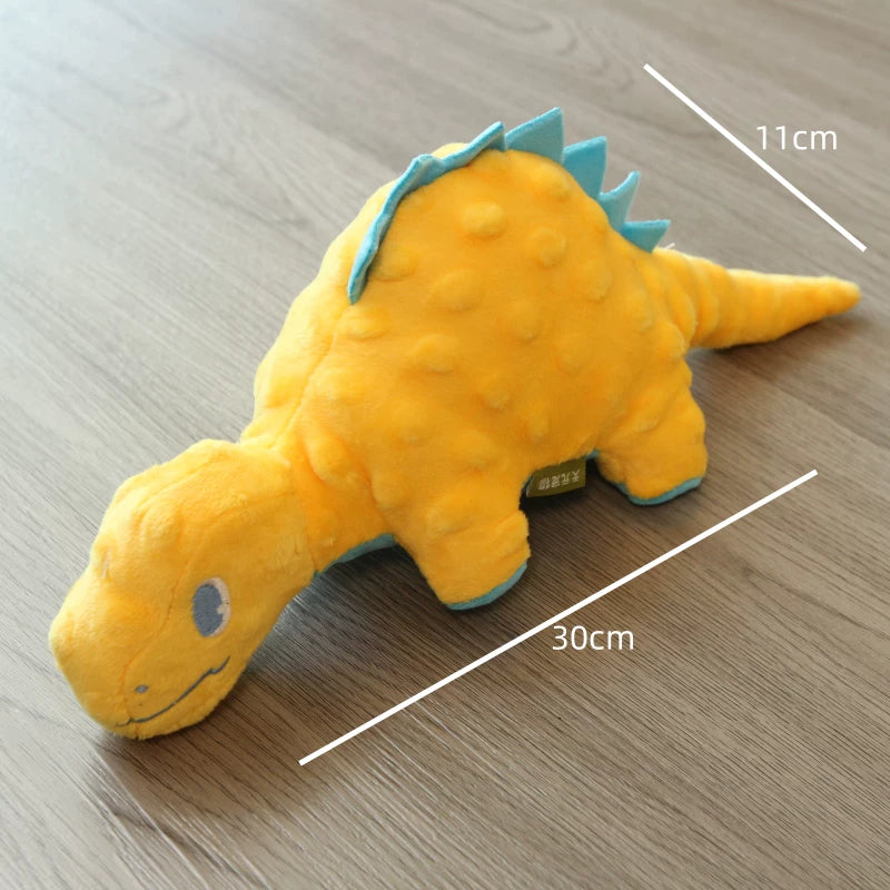 Pomdsds | Dinosaur-Themed Dog Toy with Gentle Sound, Interactive Plush Play for Small to Medium Dogs