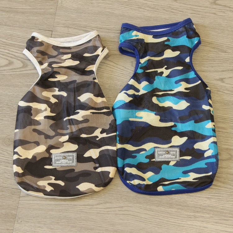 Pomdsds | Camouflage Mesh Pet Vest, Lightweight Spring & Summer Wear for Dogs and Cats