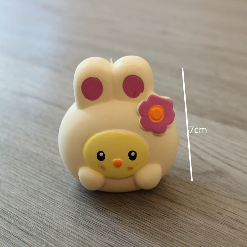 Popping Dog Toy Bite Resistant Sound Natural Latex Pet Toy Bichon Teddy Puppy Teething Toy