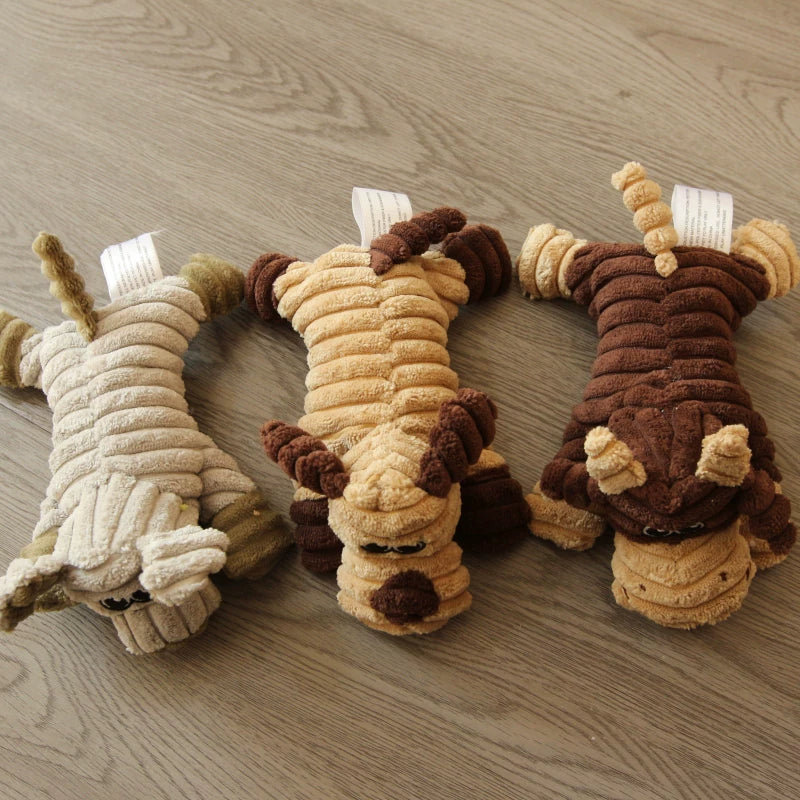 Pomdsds | Plush Dog Toy with Gentle Sound, Everyday Interactive Play for Small to Medium Dogs