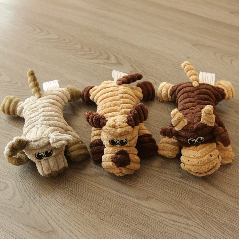 Pomdsds | Plush Dog Toy with Gentle Sound, Everyday Interactive Play for Small to Medium Dogs