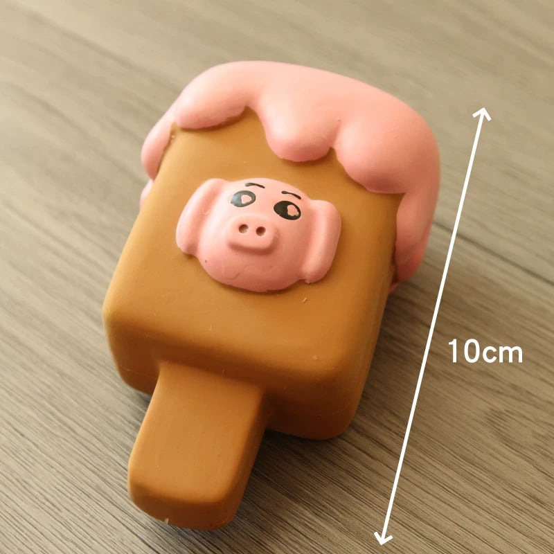 Pomdsds | Assorted Natural Latex Dog Toys with Gentle Sound, Everyday Play Set for Small Dogs