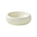Pomdsds | Low-Profile Ceramic Pet Feeding Bowl with Flat Rim for Daily Use