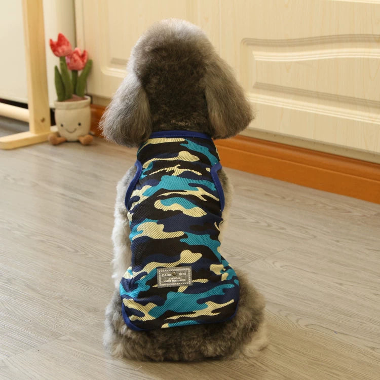 Pomdsds | Camouflage Mesh Pet Vest, Lightweight Spring & Summer Wear for Dogs and Cats