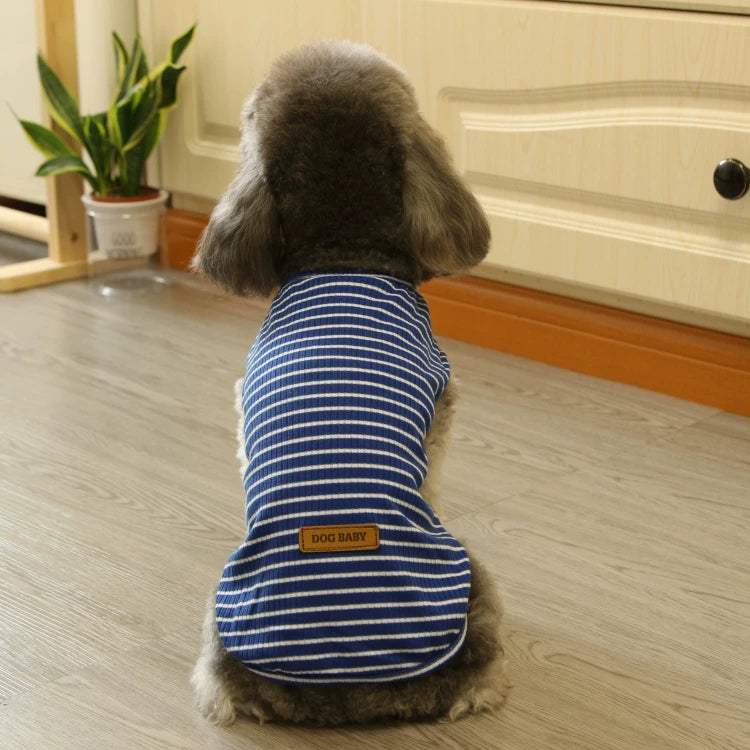 Pomdsds | Lightweight Cotton Pet Vest with Bear Design, Everyday Spring & Summer Wear for Dogs and Cats