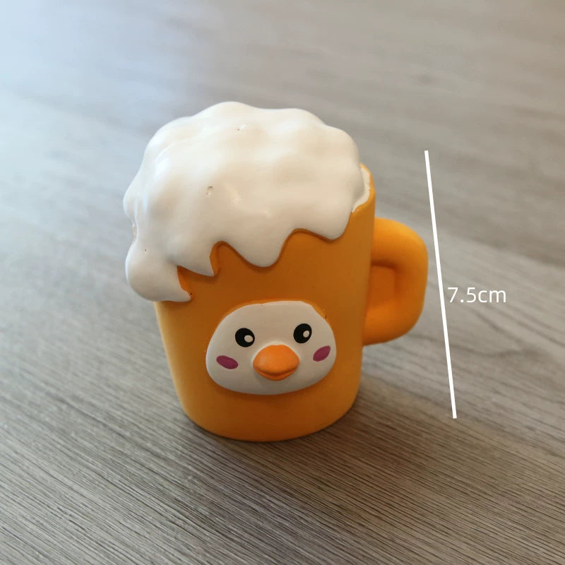 Popping Dog Toy Bite Resistant Sound Natural Latex Pet Toy Bichon Teddy Puppy Teething Toy