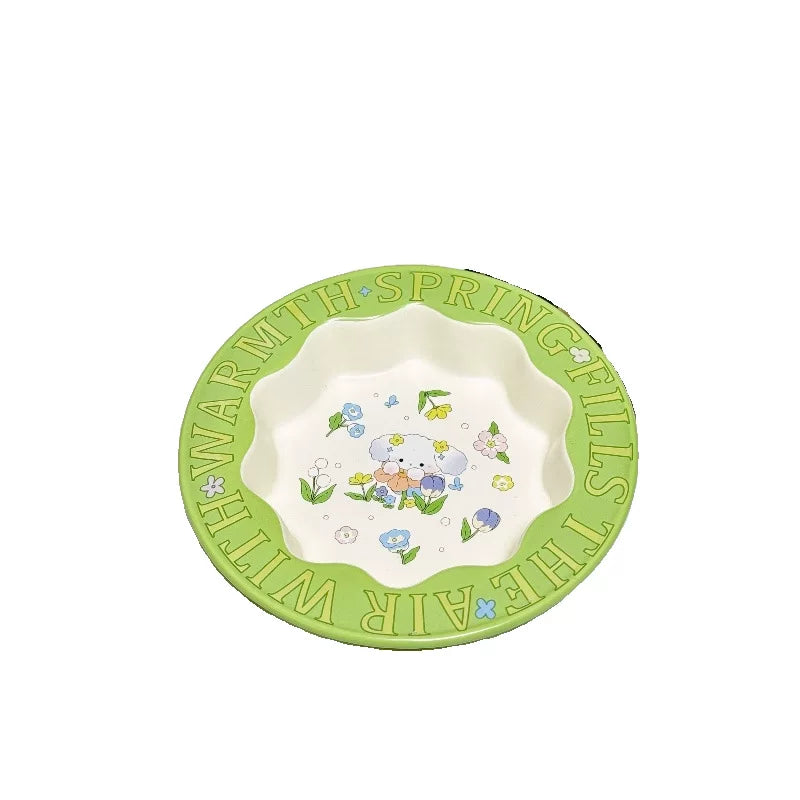 Pomdsds | Elevated Ceramic Pet Feeding Bowl with Angled Design for Cats and Small Dogs