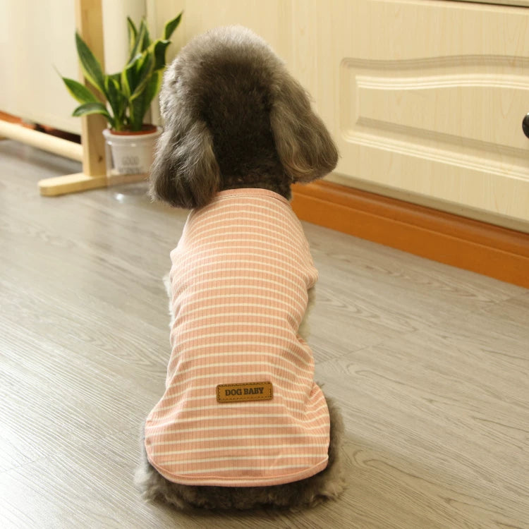 Pomdsds | Lightweight Cotton Pet Vest with Bear Design, Everyday Spring & Summer Wear for Dogs and Cats