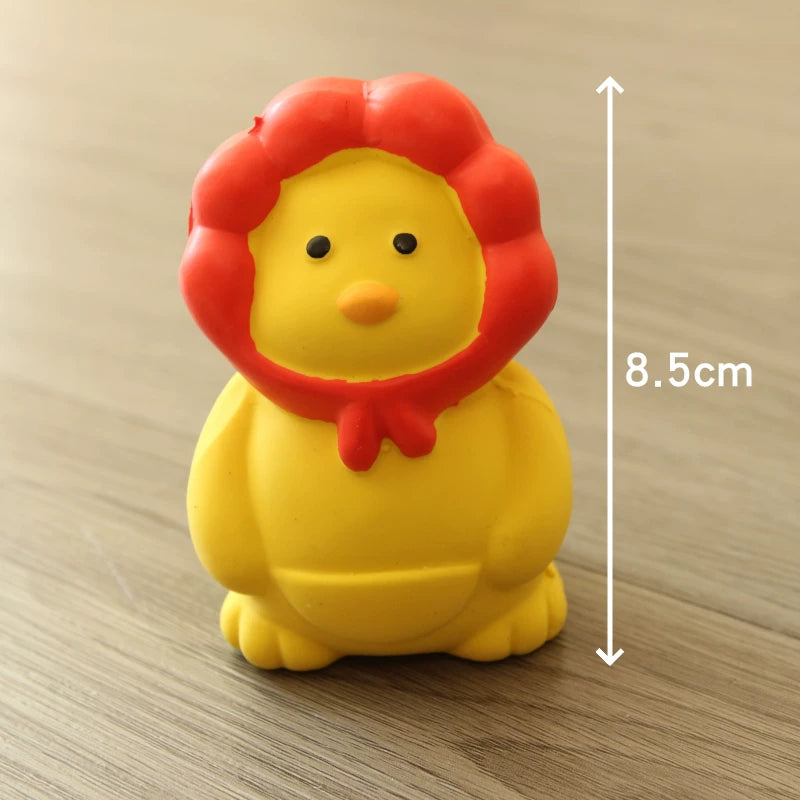 Pomdsds | Assorted Natural Latex Dog Toys with Gentle Sound, Everyday Play Set for Small Dogs