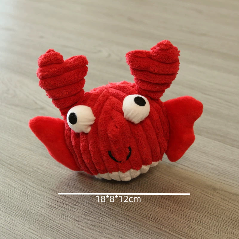 Pomdsds | Textured Interactive Dog Ball with Crinkle Sound, Everyday Play for Small to Medium Dogs