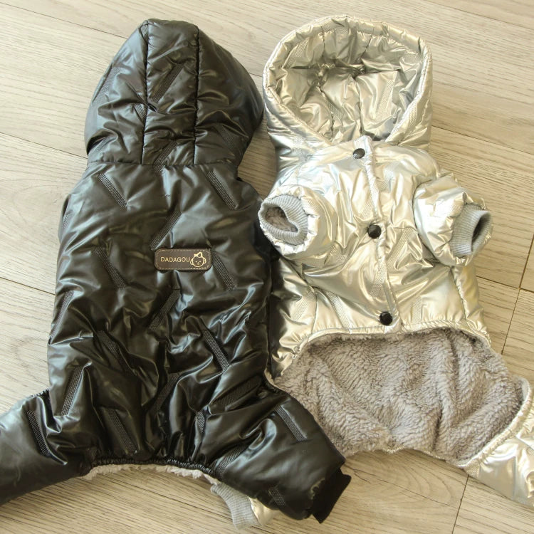 Pomdsds | Thickened Four-Leg Cotton Pet Outfit, Everyday Autumn & Winter Wear for Small Dogs