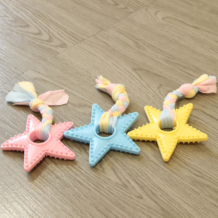 Pomdsds | TPR and Cotton Knot Pet Toy for Small Dogs for Everyday Play