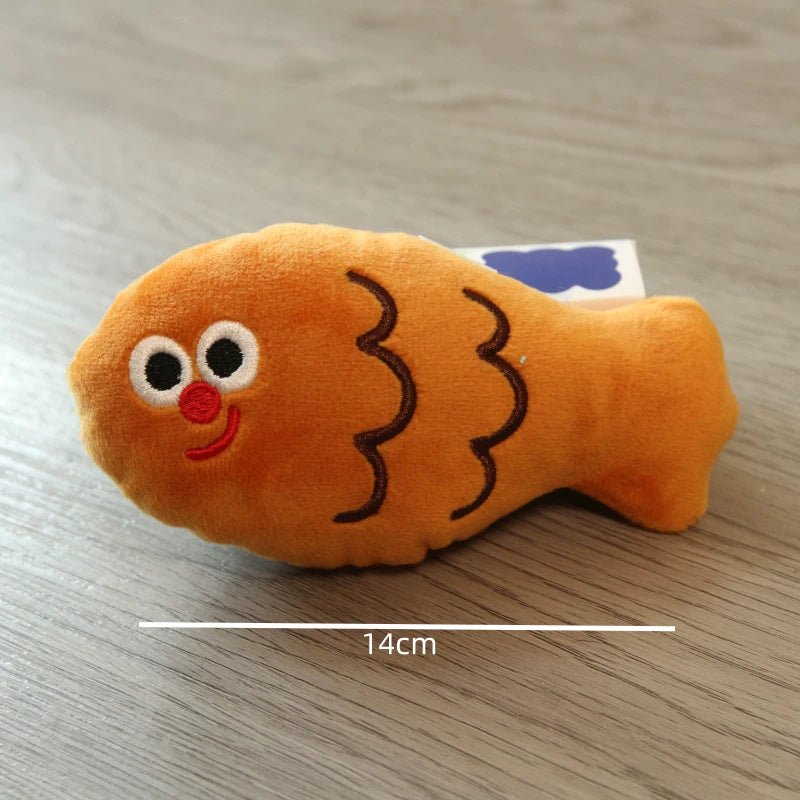 Pomdsds | Bread-Inspired Plush Puppy Toys with Gentle Sound, Everyday Interactive Play for Small Dogs