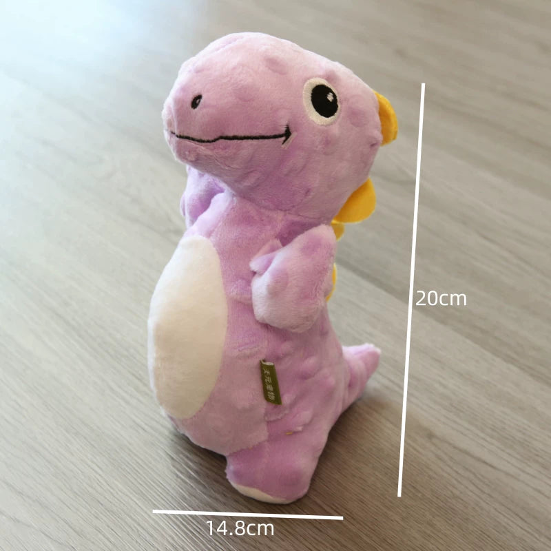 Pomdsds | Dinosaur-Themed Dog Toy with Gentle Sound, Interactive Plush Play for Small to Medium Dogs