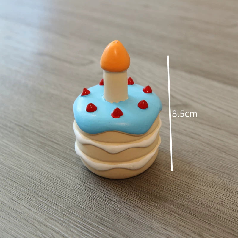 Popping Dog Toy Bite Resistant Sound Natural Latex Pet Toy Bichon Teddy Puppy Teething Toy