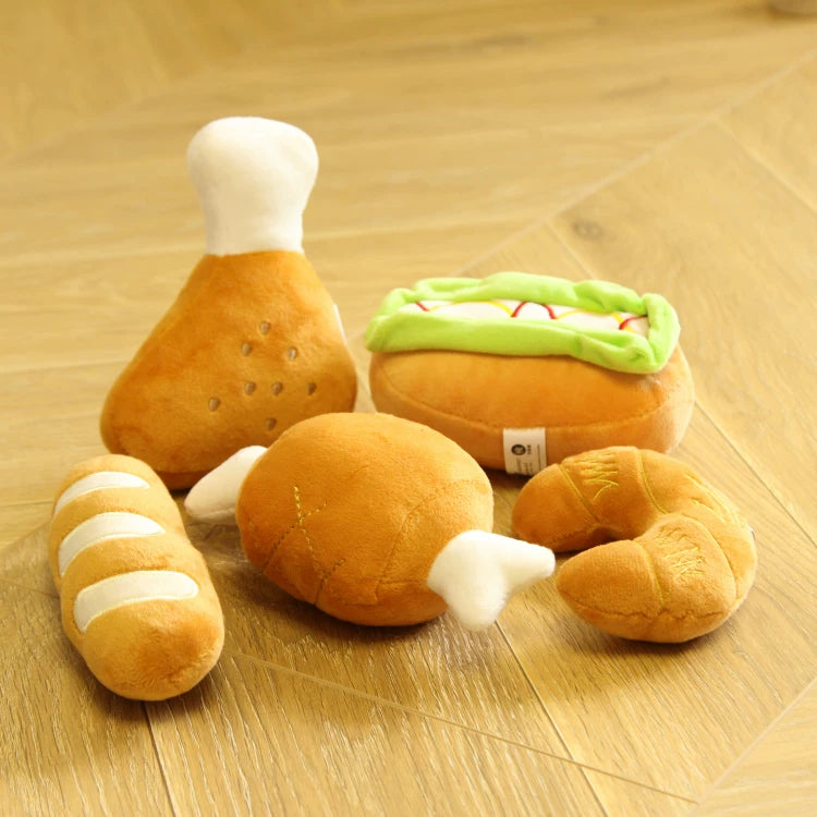 Pomdsds | Afternoon Tea–Inspired Plush Pet Toy Set for Small Dogs