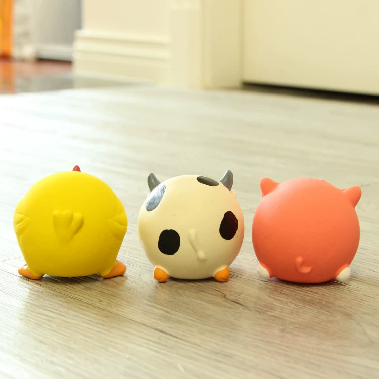 Pomdsds | Natural Latex Puppy Toy with Gentle Sound, Everyday Interactive Play for Small Dogs