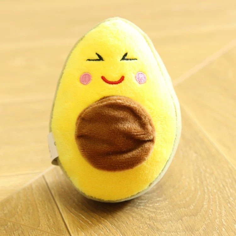 Pomdsds | Plush Fruit & Vegetable–Style Puppy Toy with Gentle Sound, Everyday Play for Small Dogs