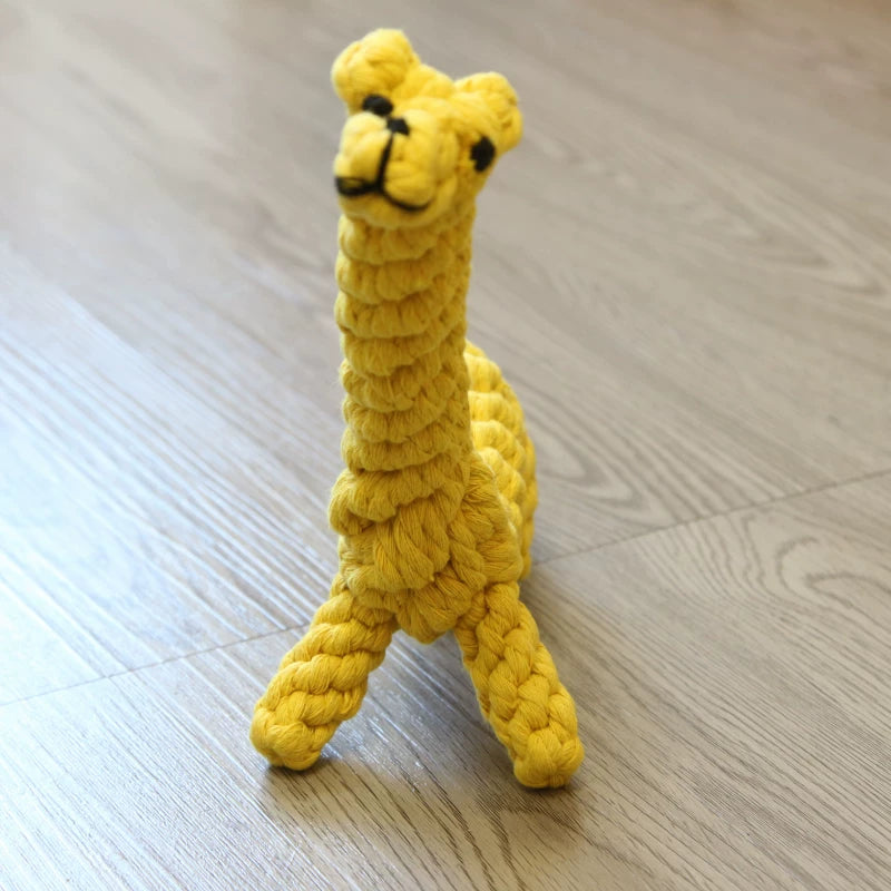 Pomdsds | Cotton Rope Pet Toy with Vegetable and Fruit Design for Everyday Play