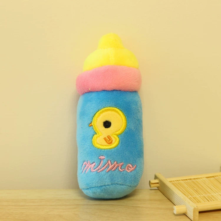 Pomdsds | Pacifier-Shaped Plush Puppy Toy with Gentle Sound, Everyday Interactive Play for Small Dogs