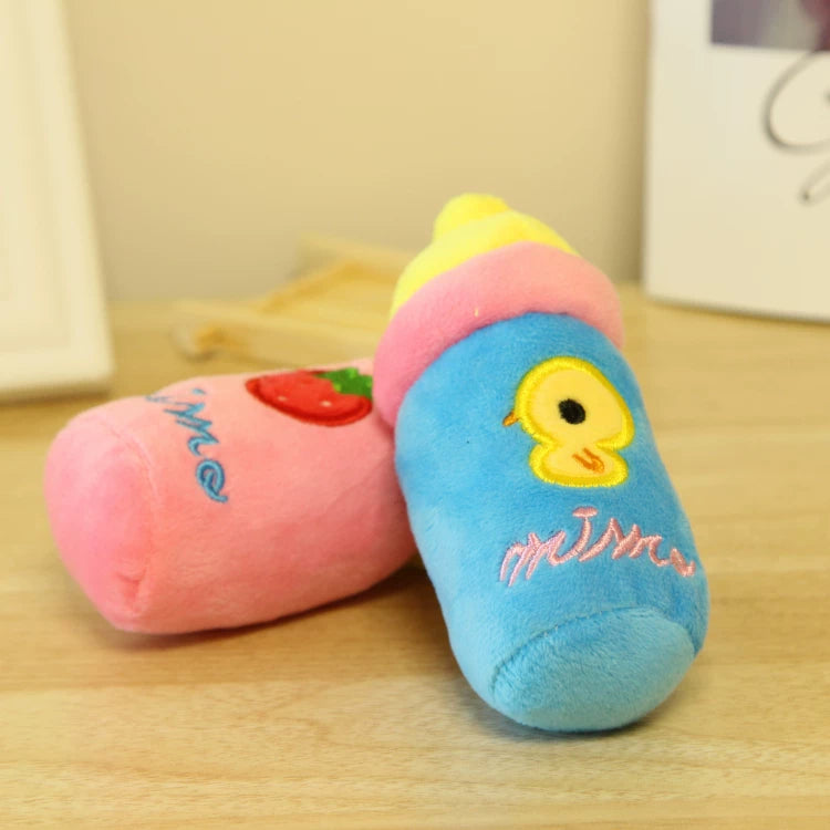 Pomdsds | Pacifier-Shaped Plush Puppy Toy with Gentle Sound, Everyday Interactive Play for Small Dogs