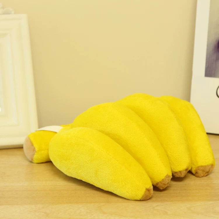 Pomdsds | Banana-Shaped Plush Pet Toy for Dogs for Everyday Play