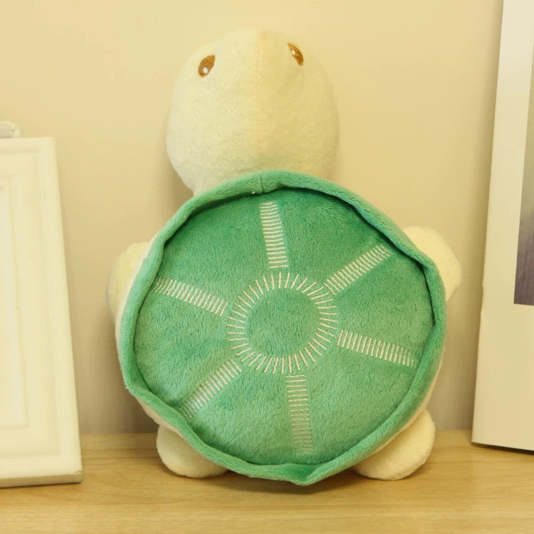 Pomdsds | Turtle-Shaped Plush Dog Toy with Gentle Sound, Everyday Interactive Play for Small to Medium Dogs