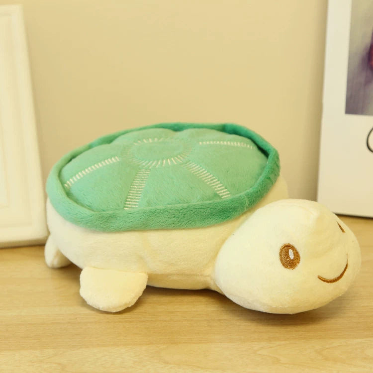 Pomdsds | Turtle-Shaped Plush Dog Toy with Gentle Sound, Everyday Interactive Play for Small to Medium Dogs