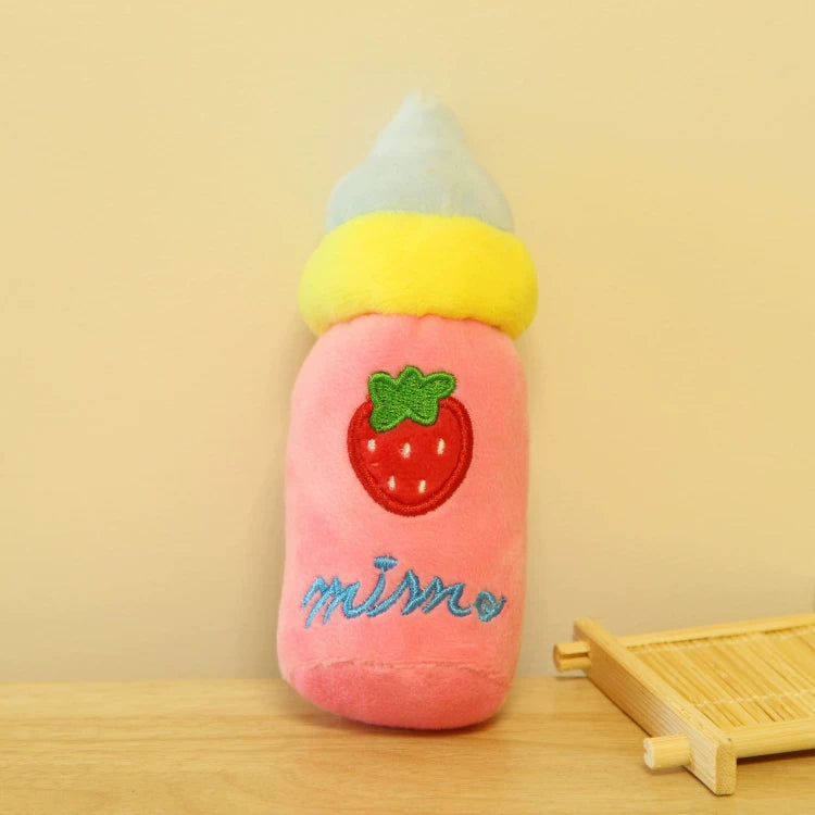 Pomdsds | Pacifier-Shaped Plush Puppy Toy with Gentle Sound, Everyday Interactive Play for Small Dogs