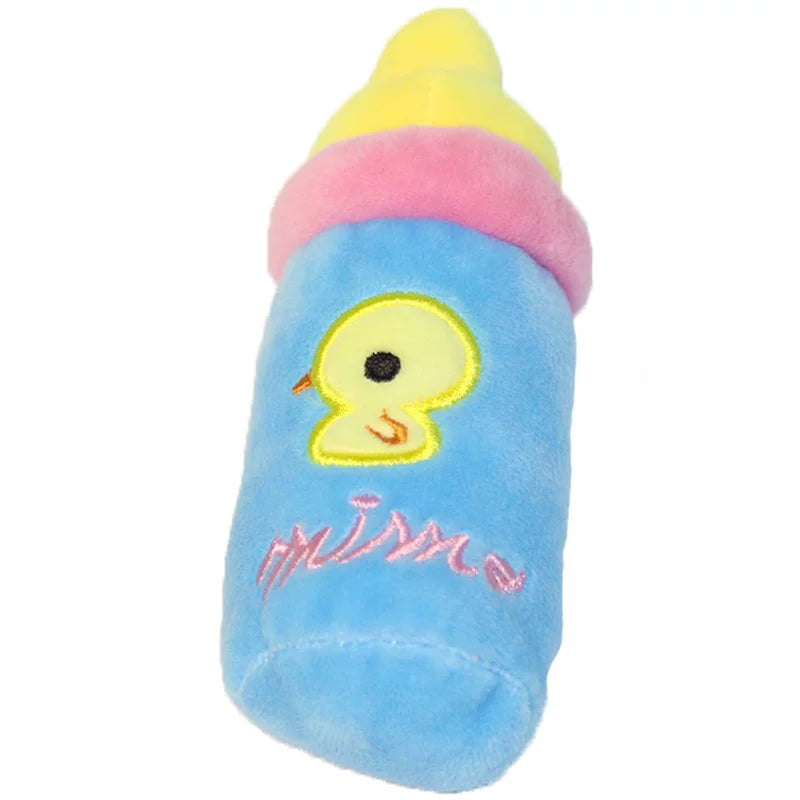 Pomdsds | Pacifier-Shaped Plush Puppy Toy with Gentle Sound, Everyday Interactive Play for Small Dogs