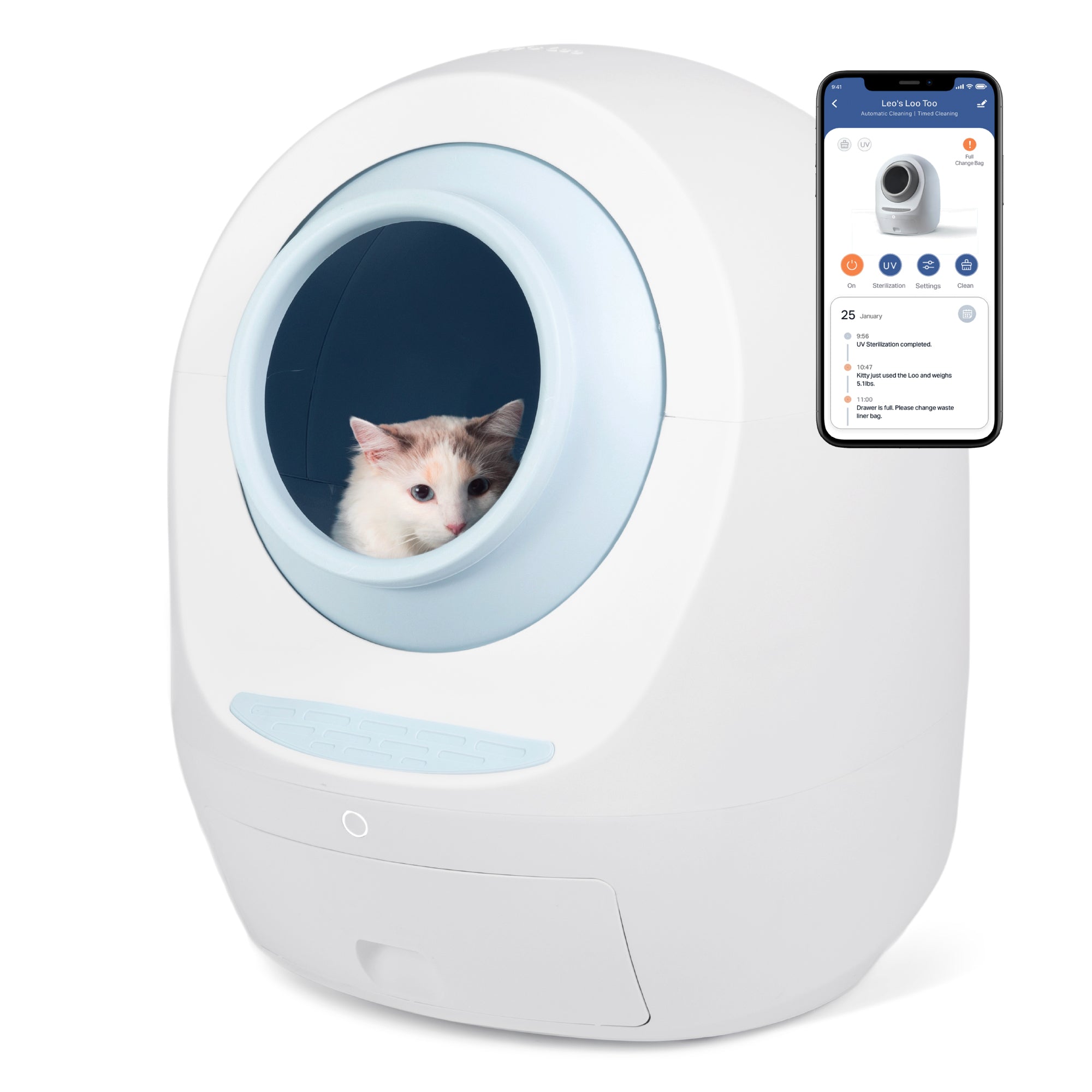 Automatic Self-Cleaning Cat Litter Box – No Mess, No Stress